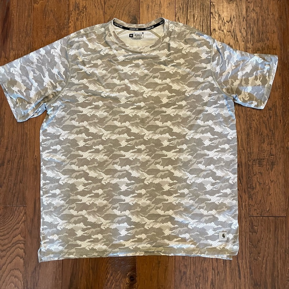 Carhartt LWD relaxed fit camo shirt XXL